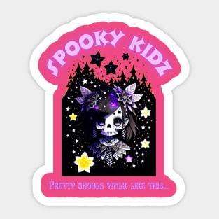 Spooky Kidz Pretty Ghoulz Sticker